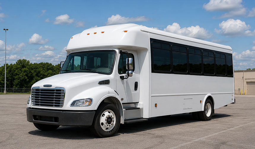 25-passenger minibus available for charter in Carrollton, TX